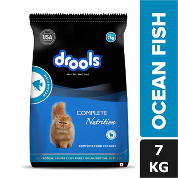 Drools Adult (+1 Year) Ocean Fish Dry Cat Food - 7kg