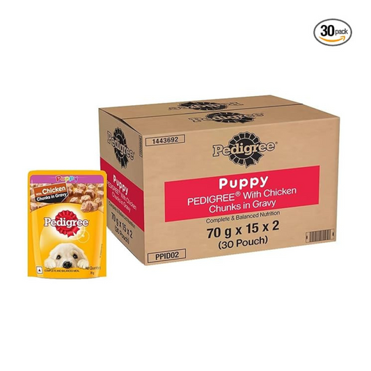 Pedigree Puppy Chicken & Liver Chunks in Gravy Dog Wet Food