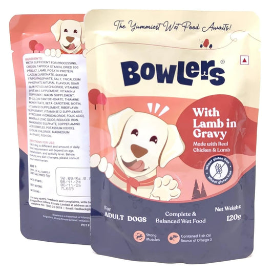 Bowler's With Lamb in Gravy – Made with Real Chicken & Lamb(80g)