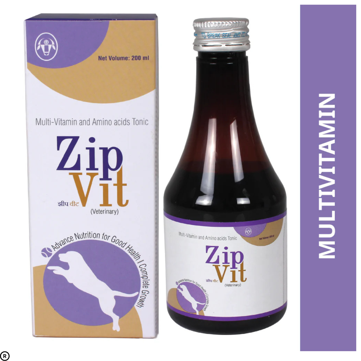 Zipvit Multi Vitamin Supplement Syrup for Dogs and Cats (200ml)