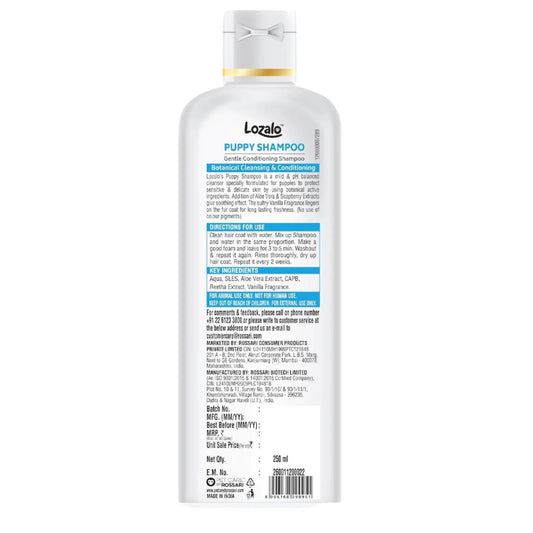 Lozalo Botanical Cleansing & Conditioning Puppy Shampoo-250 Ml