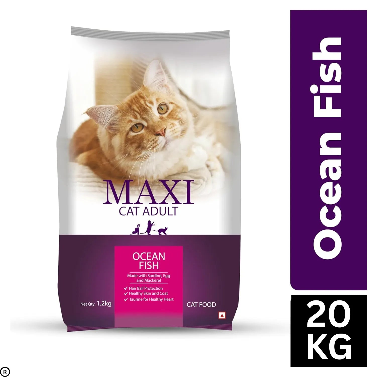 Maxi Ocean Fish Dry Cat Food 20Kg