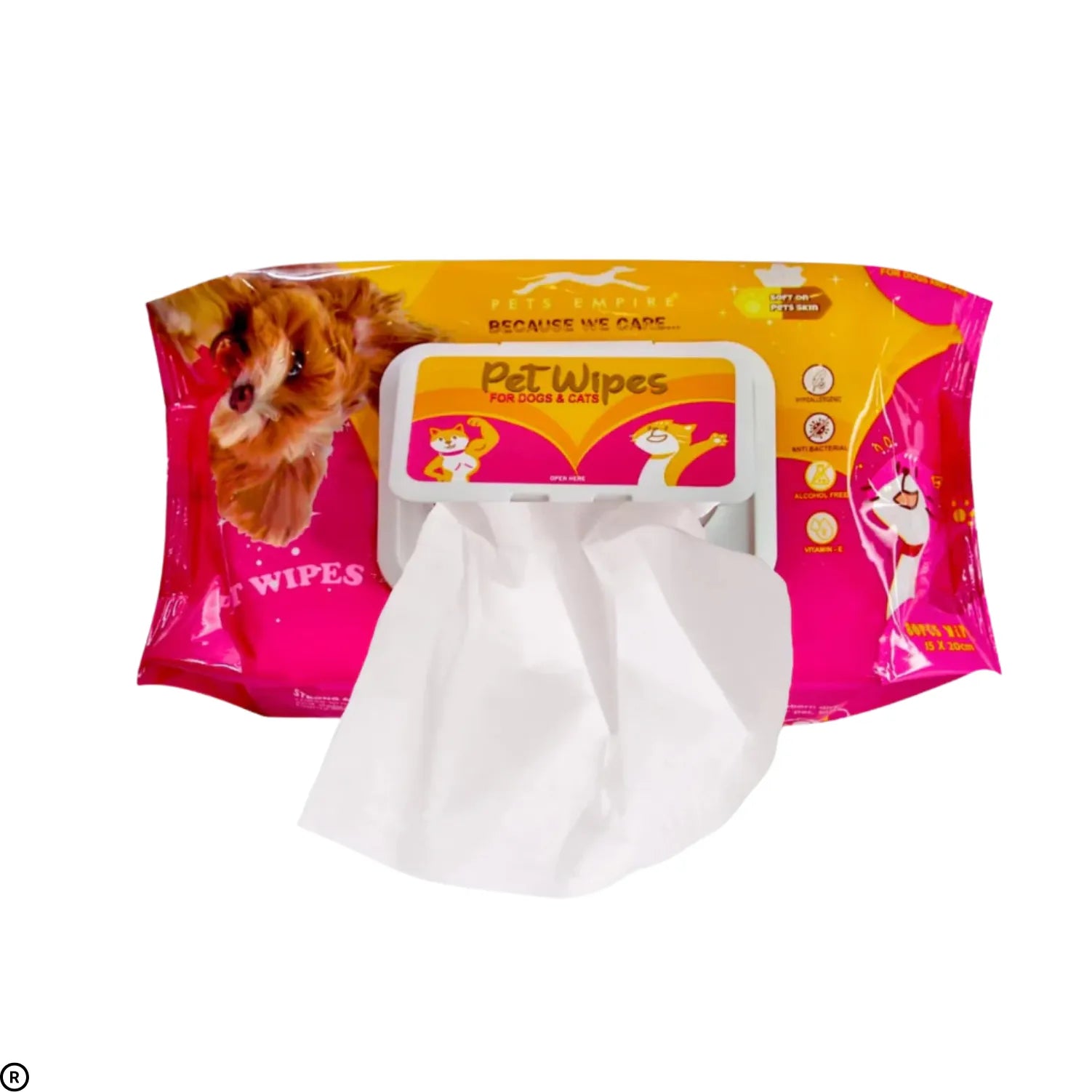 Pets Empire All Natural Pet Wipes For Dogs & Cats
