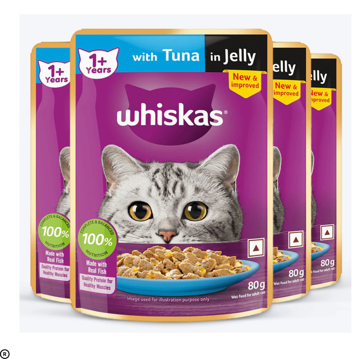 Whiskas Tuna in Jelly Meal Adult Cat Wet Food
