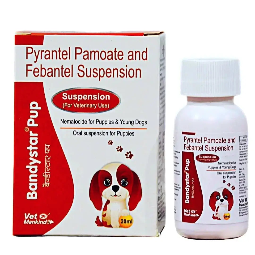Bandystar Pup Oral Suspension – Dewormer for Puppies (20 ml)