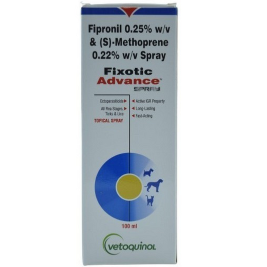 Fixotic Advance Spray – Anti Tick & Flea for Dogs & Cats (100 ml)